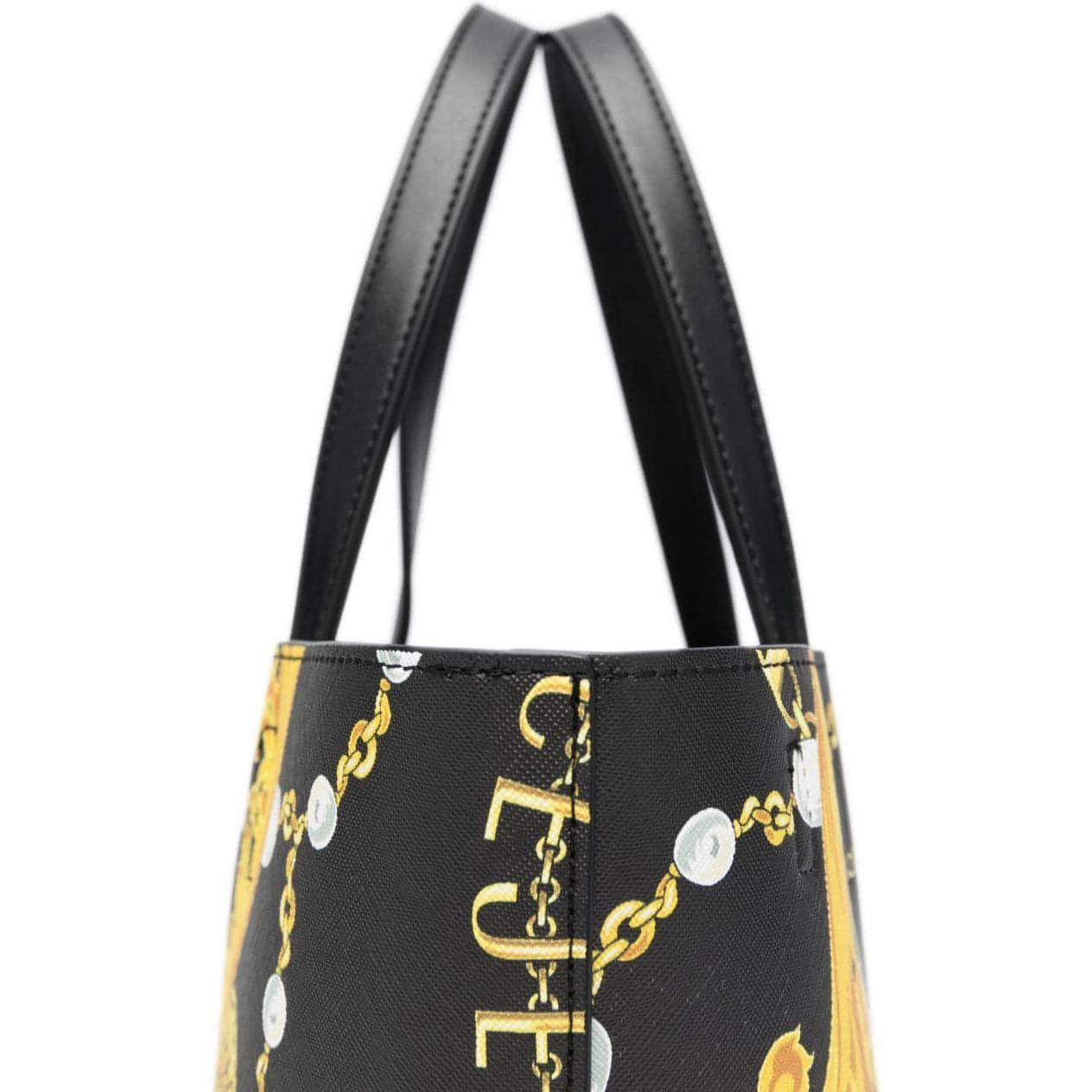 VERSACE JEANS COUTURE moteriška juoda rankinė Reversible shopping bag