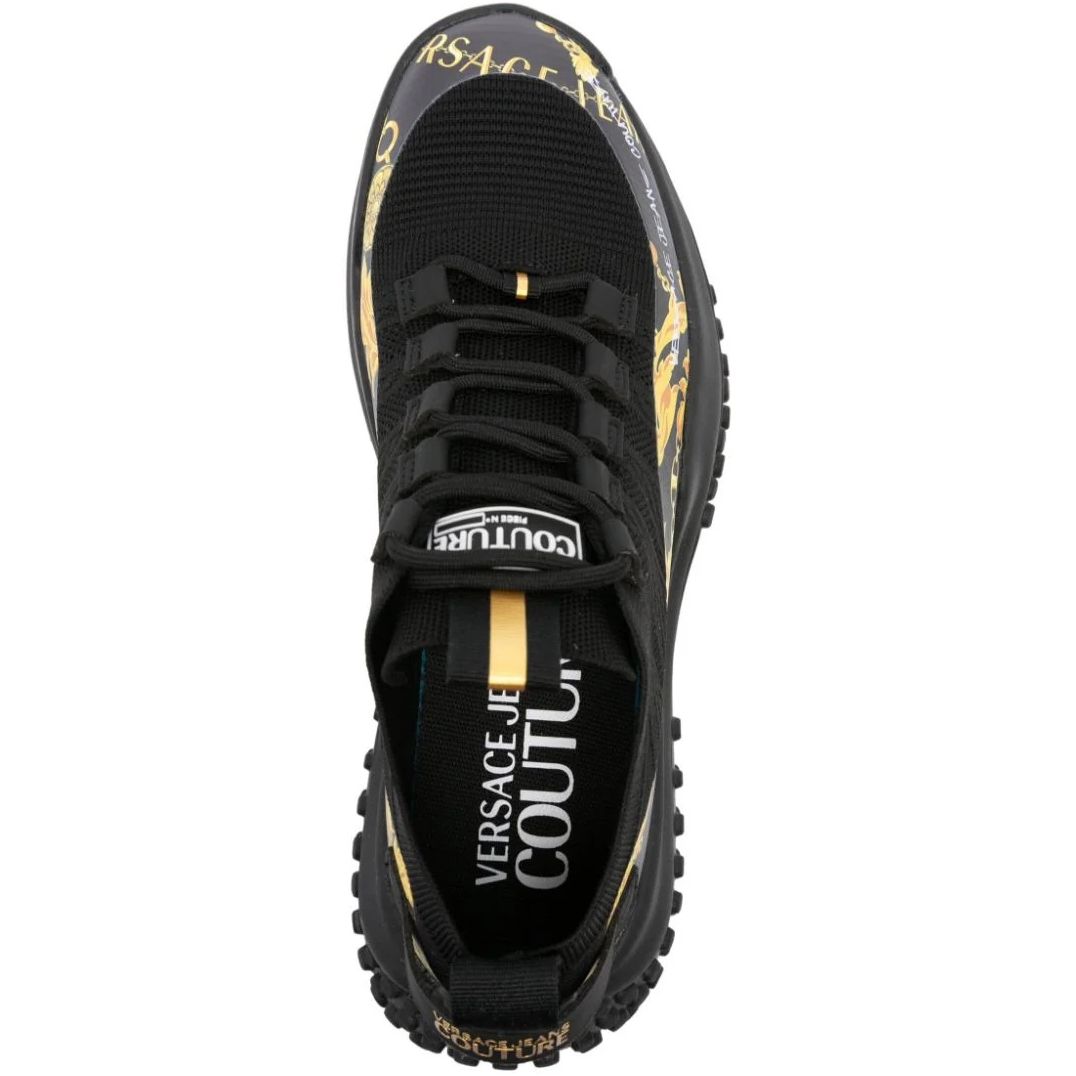VERSACE JEANS COUTURE vyriški juodi laisvalaikio batai Hyber  sneakers