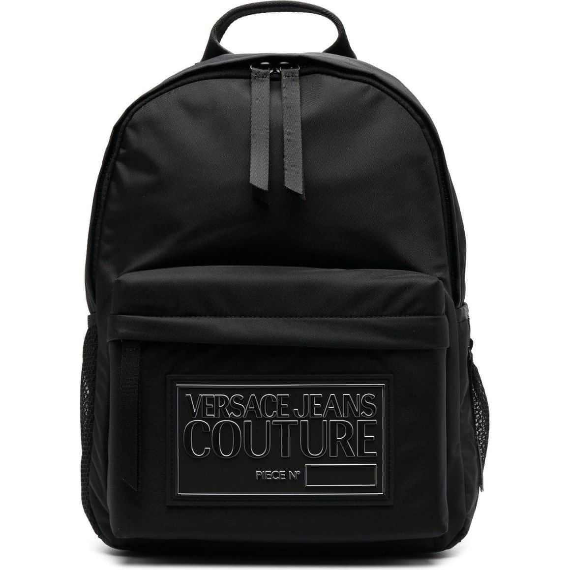 VERSACE JEANS COUTURE vyriška juoda kuprinė Box logo zaino backpack