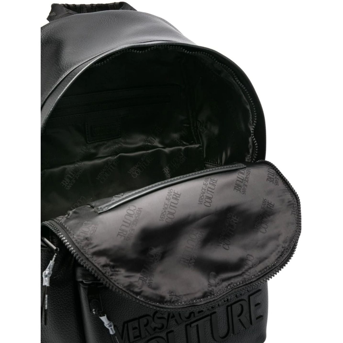 VERSACE JEANS COUTURE vyriška juoda kuprinė Tactile logo  zaino backpack