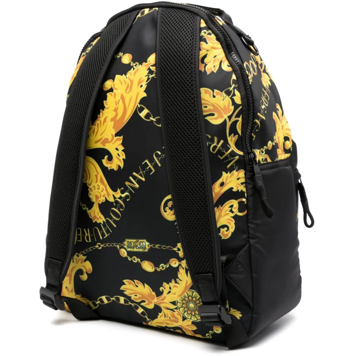 VERSACE JEANS COUTURE vyriška juoda kuprinė Iconic printed logozaino backpack