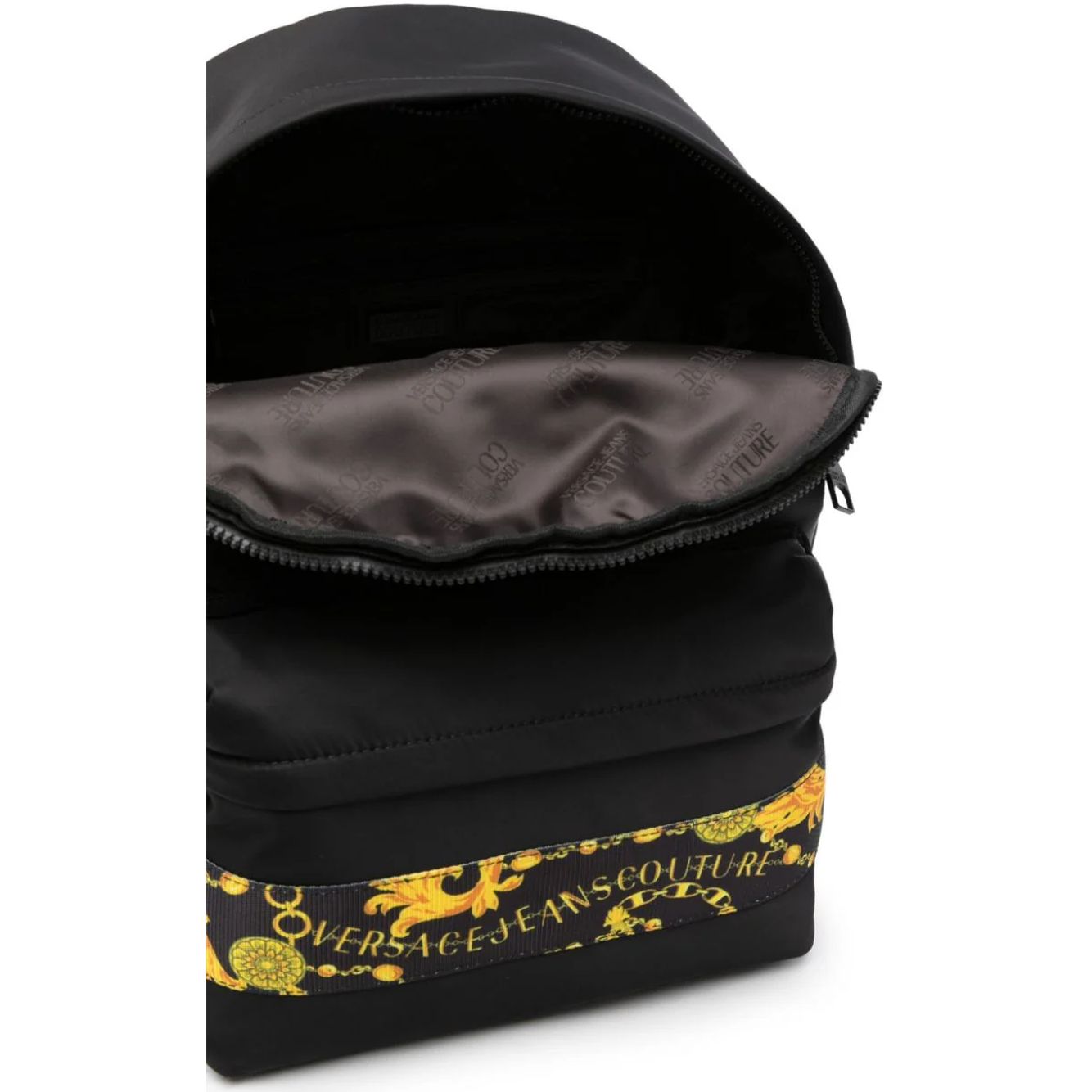 VERSACE JEANS COUTURE vyriška juoda kuprinė Iconic logo zaino backpack